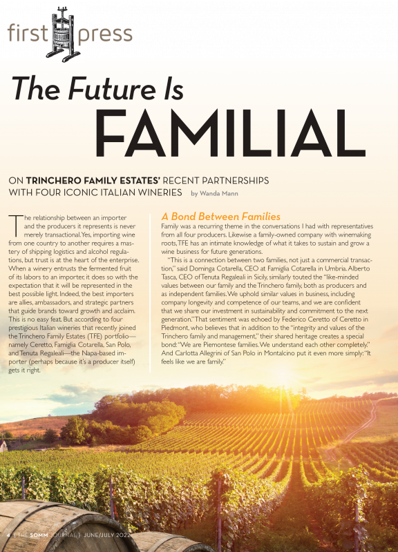 The SOMM Journal - The future il FAMILIA
